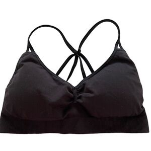 Zella black sports bra. Very lightweight, stretchy, comfortable. Fits 34B-36C